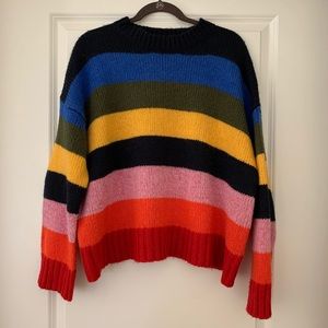 Urban Outfitters Rainbow Striped Sweater (L)